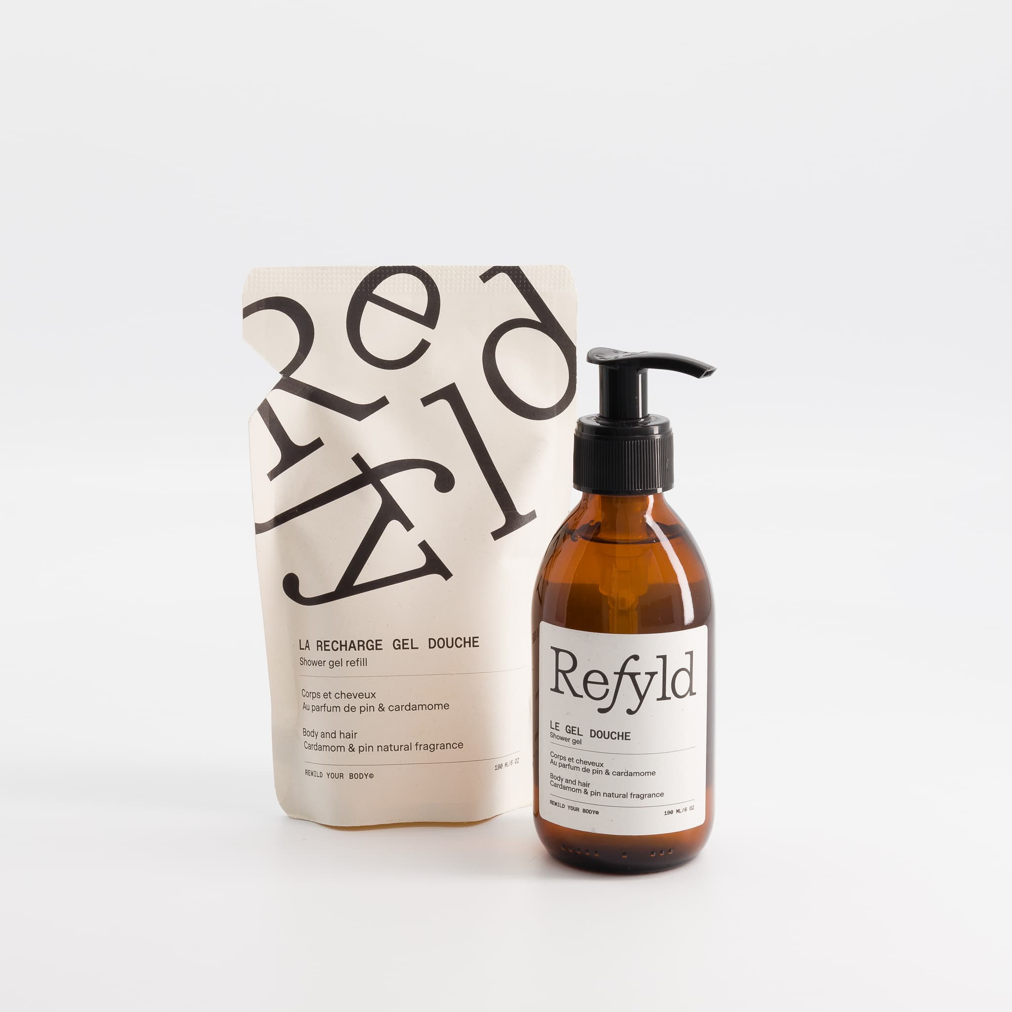 Gel douche réparateur et rechargeable Refyld
