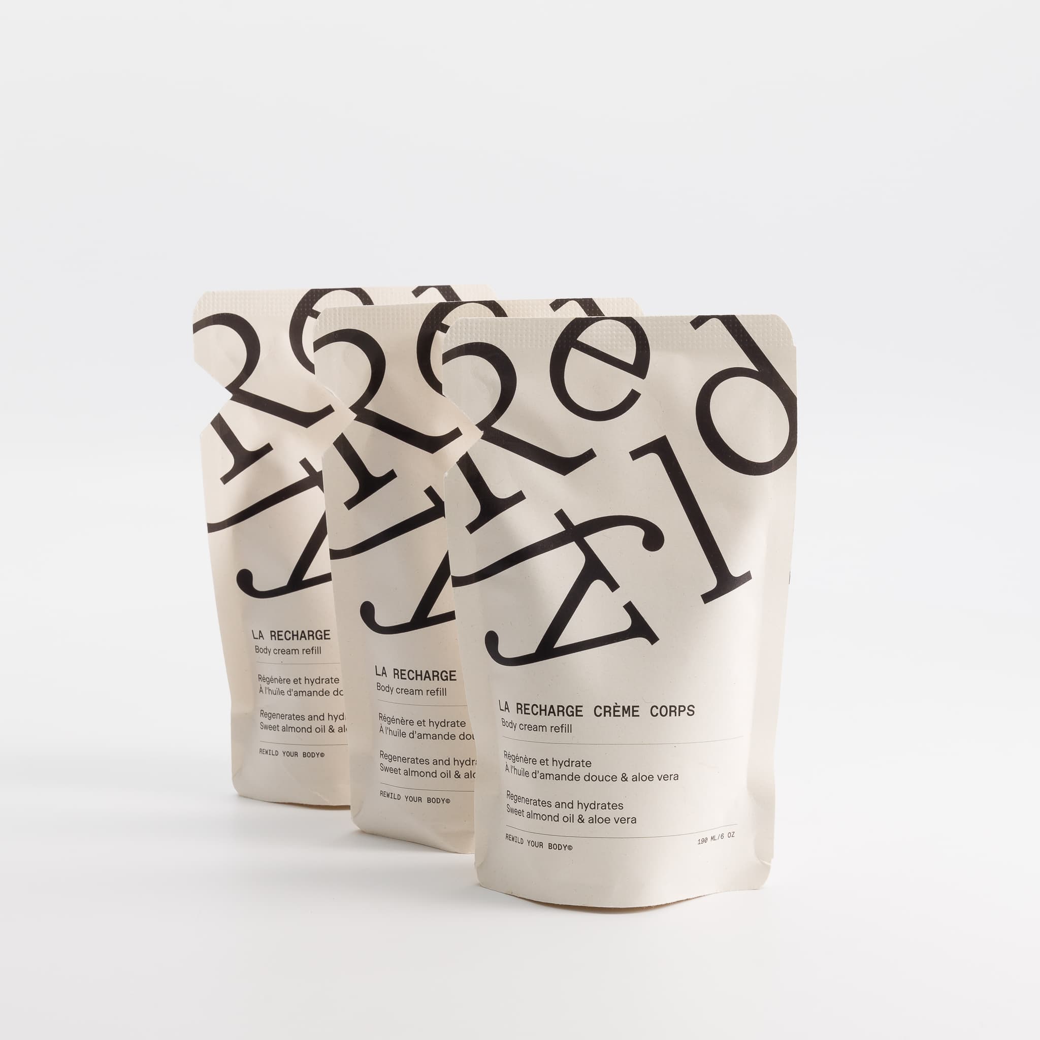 3 recharges de crème corps Refyld