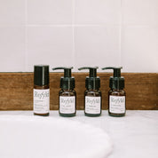 Les 4 flacons qui composent le coffret